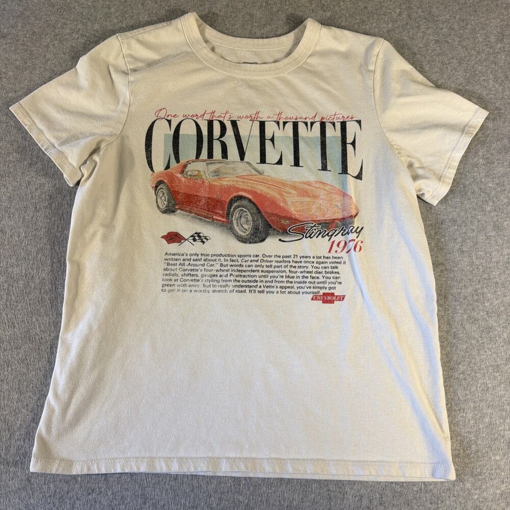 Vintage GM Official Corvette Shirt, Unisex Corvette T-Shirt Size S
